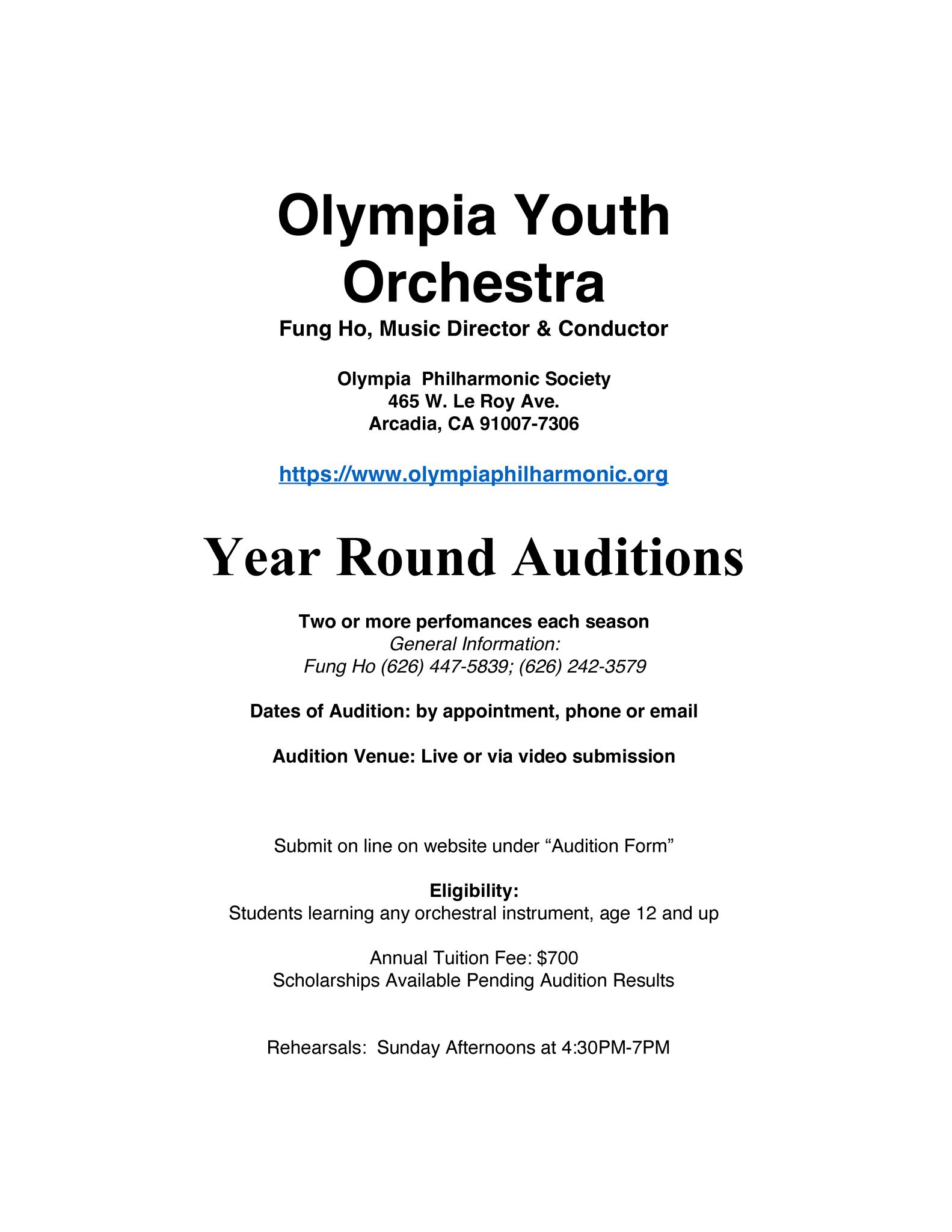 Symf Southwestern Youth Music Festival – SYMF